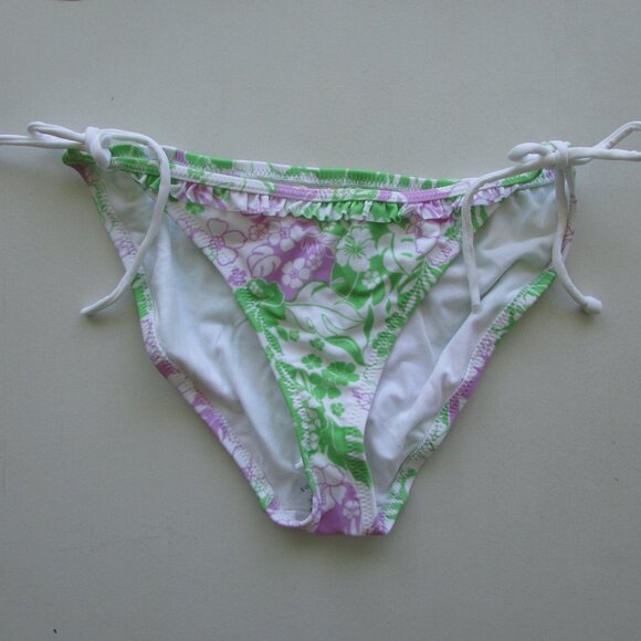 AEROPOSTALE Tropical Print String Bikini - Sz Med - NEW - Picture 6 of 11